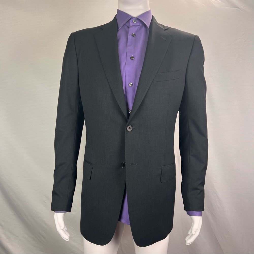 Ermenegildo Zegna Black Blazer - 50L/40L US, Drop 7, 100% Wool, Made in Italy